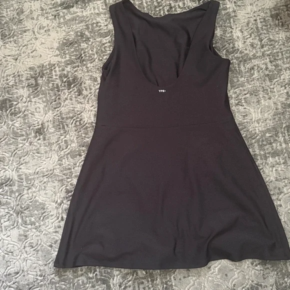 YPB Black Sleeveless A-Line Dress with built in shorts - Picture 4 of 5